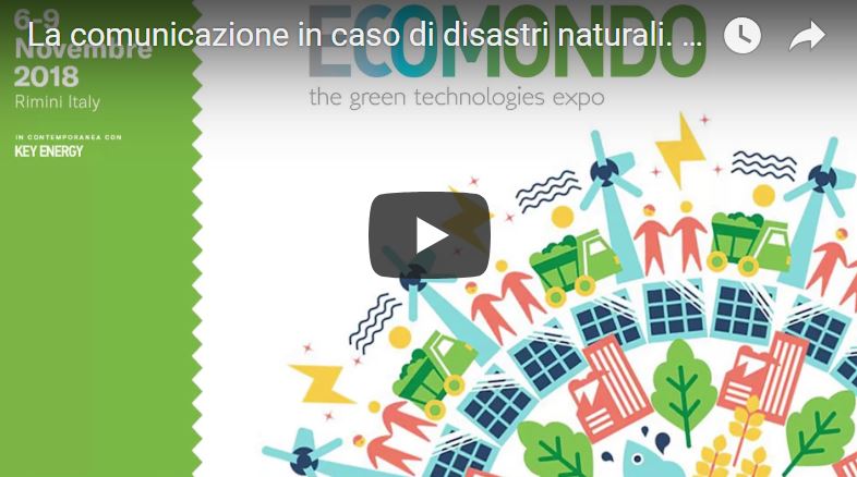 A Ecomondo per presentare “Disastri naturali. Una comunicazione responsabile”