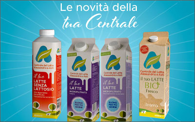 Packaging green per la Centrale del Latte di Alessandria e Asti