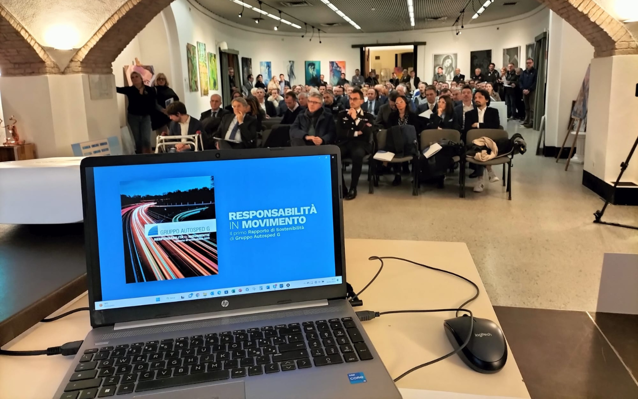 Foto dell'evento di presentazione del primo Rapporto di Sostenibilità di Gruppo Autosped G