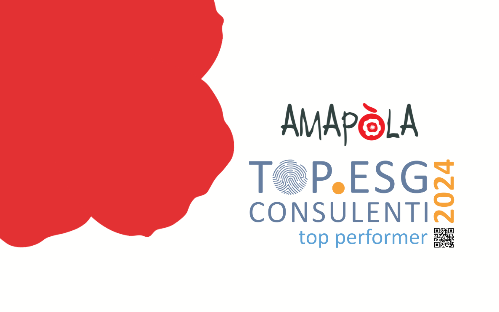 Amapola consulenti TOP PERFORMER nella guida Top.ESG Consulenti