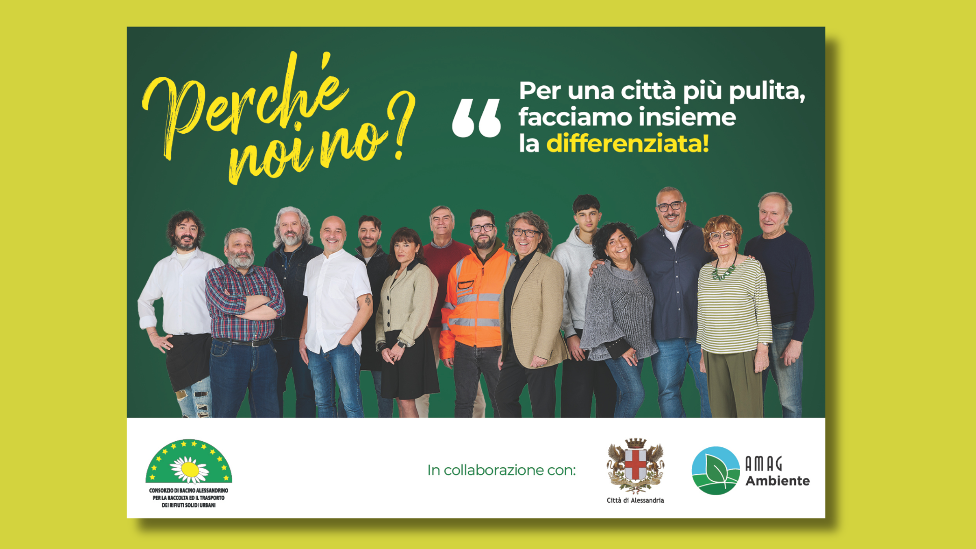 Campagna Perché noi no_Alessandria_Raccolta differenziata