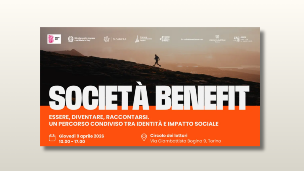 Incontro Società Benefit - Torino - 9 aprile