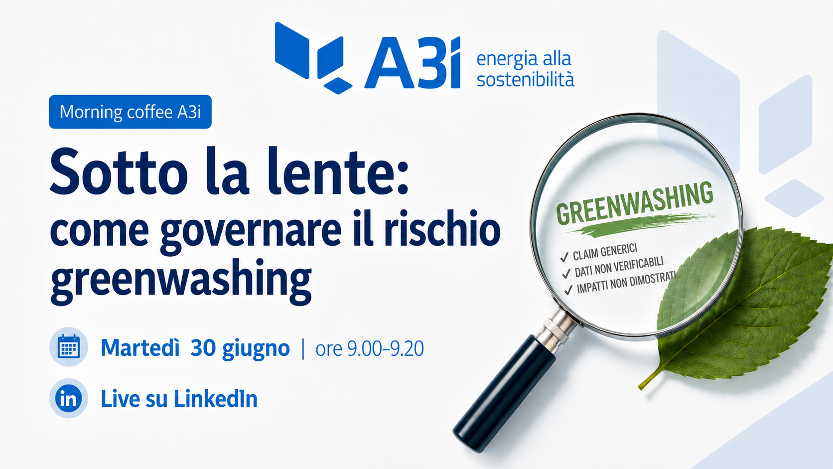 Morning coffee 30 giugno_A3i greenwashing