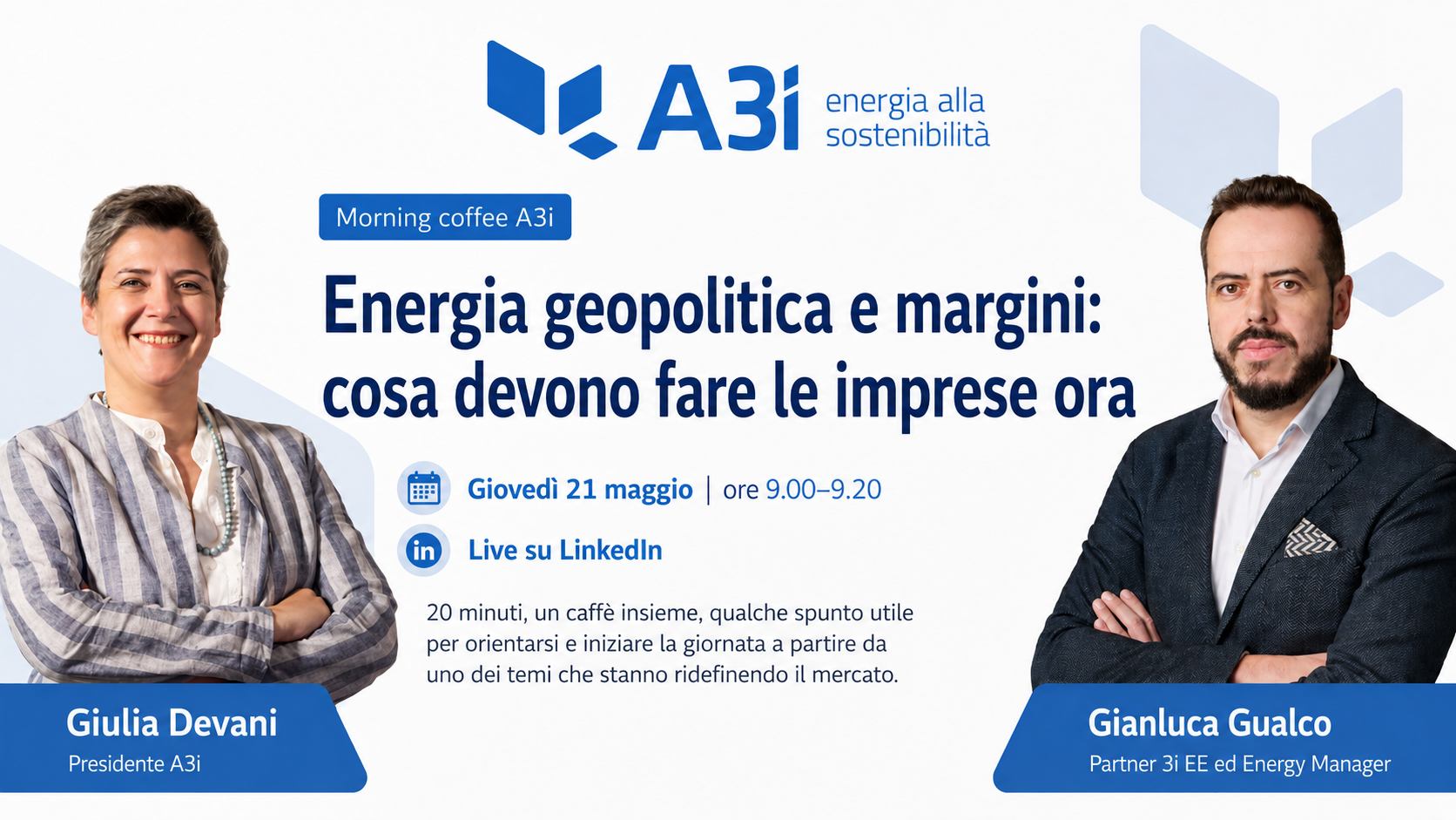 Morning coffee A3i - 21 maggio 2026
