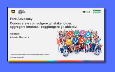Formazione Amapola Osservatorio Urban Health: fare advocacy