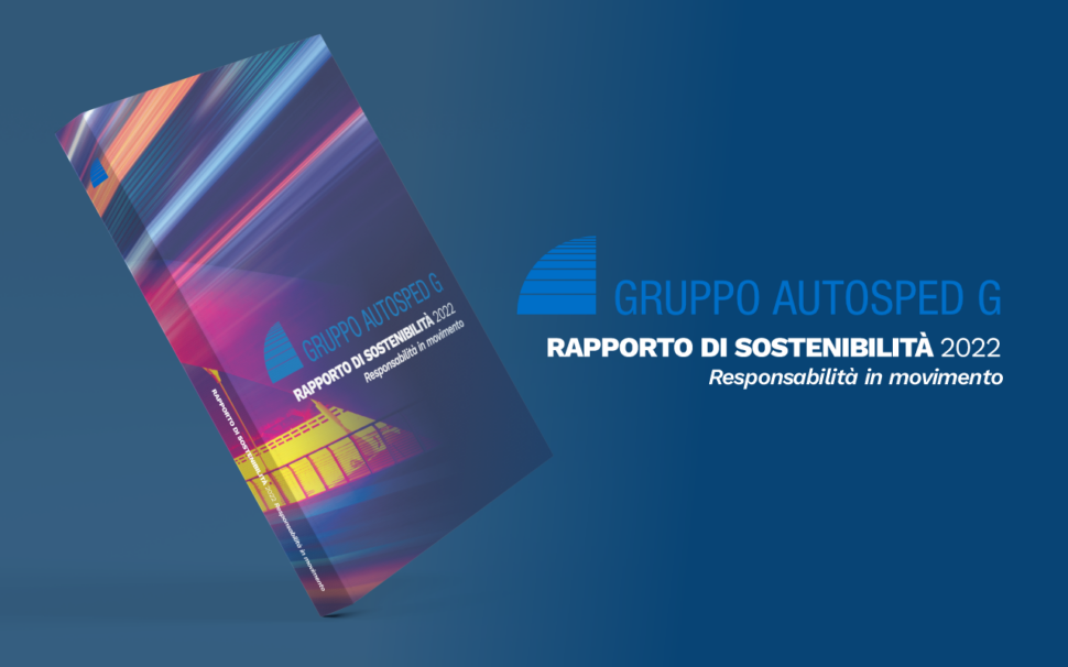 La copertina del Rapporto di sostenibilità 2022 di Gruppo Autosped G