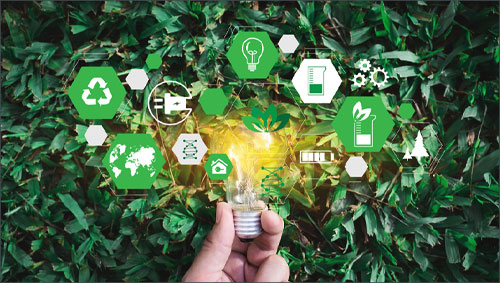 Rappresentazione astratta di indicatori ESG